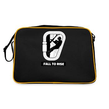 Tree climber arborist arborist tree care - Retro Bag - black/gold - Back