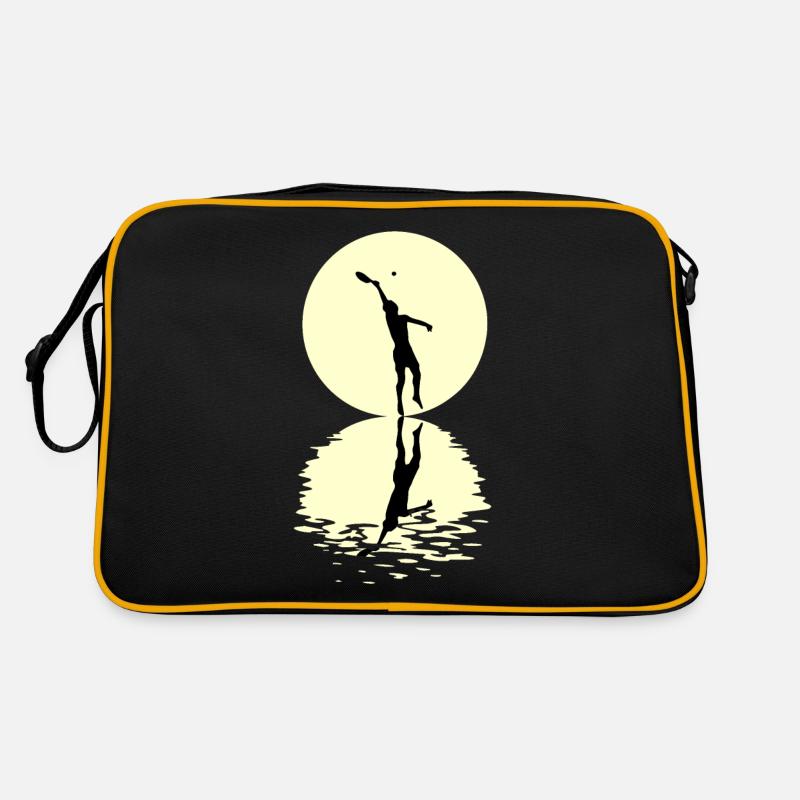 Beachtennis Moon - Retro Tasche - Schwarz/Gold