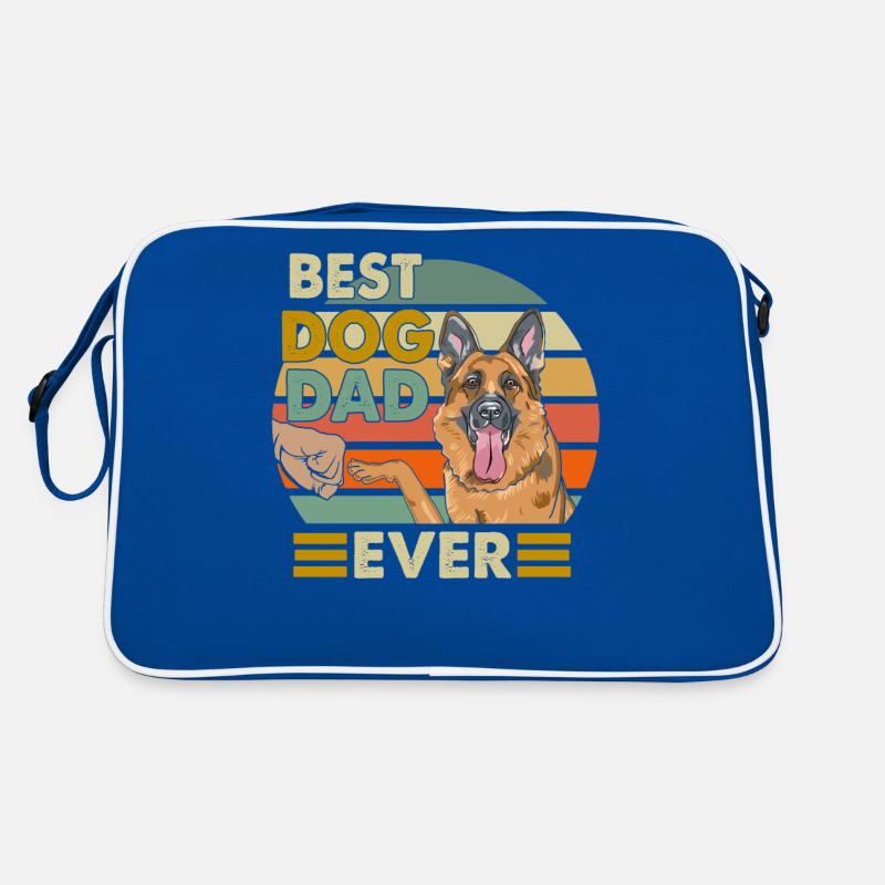 German shepherd dog Retro Bag