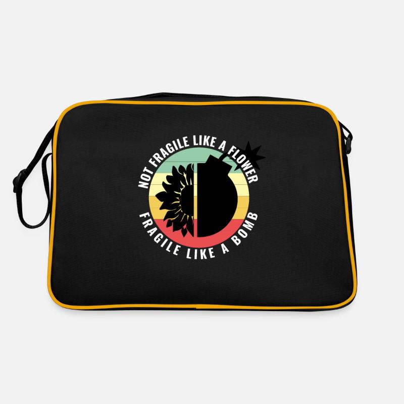 Blumenmotiv Damen Geschenk Retro Tasche