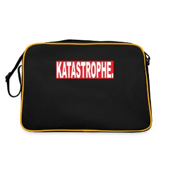 Katastrophe - Retro Tasche - Schwarz/Gold - Hinten