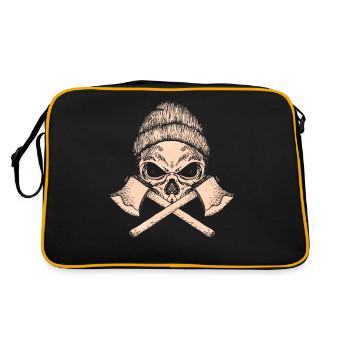 Lumberjack Woodworkers And Woodworking - Retro Bag - black/gold - Back