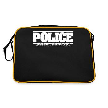 police - Sac Retro - noir/or - Dos