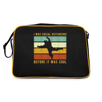Skydiver skydiving - Retro Bag - black/gold - Back