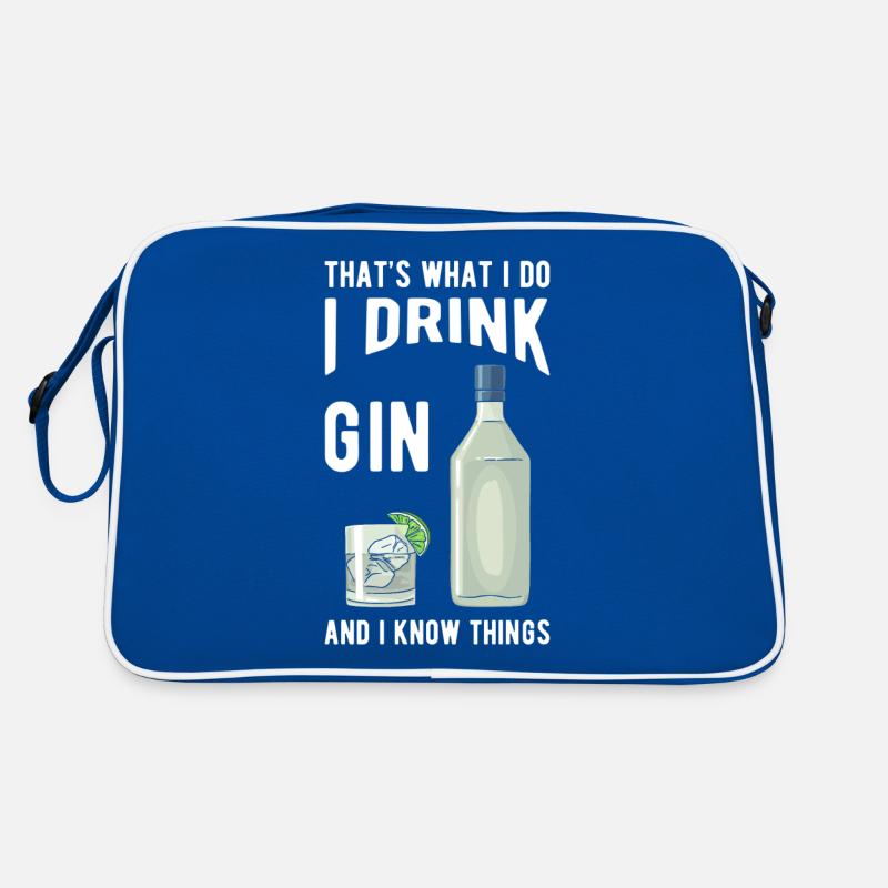 Gin Spruch Gin Geschenke Retro Tasche