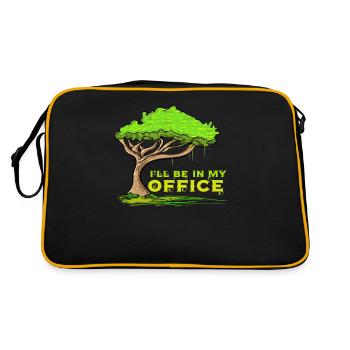 Tree climber arborist arborist tree care - Retro Bag - black/gold - Back