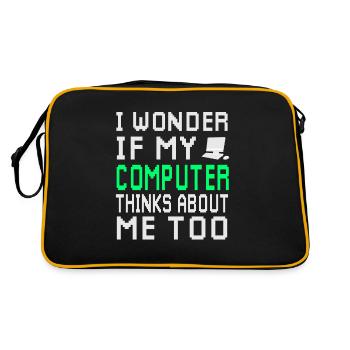 computer - Retro Bag - black/gold - Back