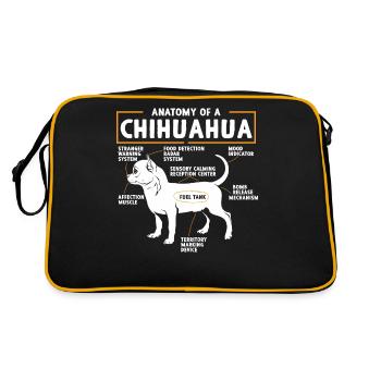 Chihuahua - Retro Bag - black/gold - Back