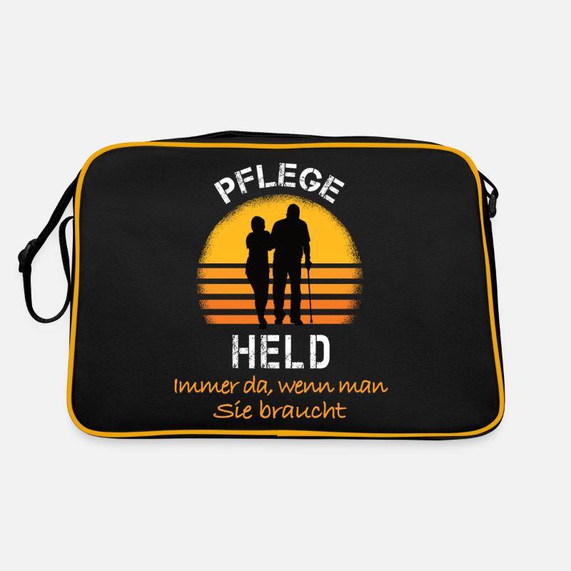 Pflege Held Pflegehero Retro Tasche