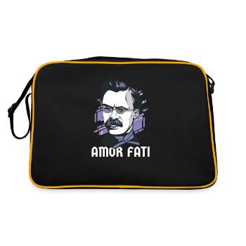 Amor Fati Design for a Philosopher - Retro Bag - black/gold - Back