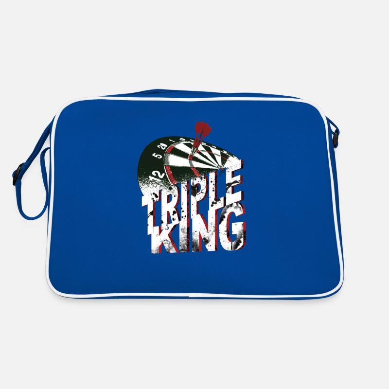 Jeu de fléchettes avec fléchettes Triple King Sac Retro