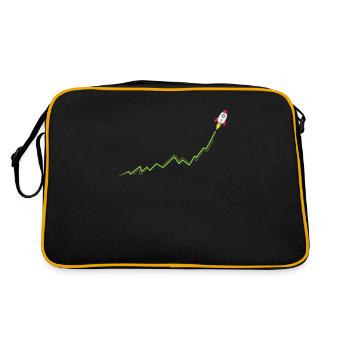 Internet contre Wall Street Course Rocket To The Moon - Sac Retro - noir/or - Dos