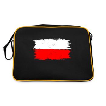 Poland flag - Retro Bag - black/gold - Back