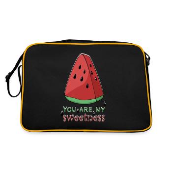 Vacances d'été melon melon d'eau - Sac Retro - noir/or - Dos