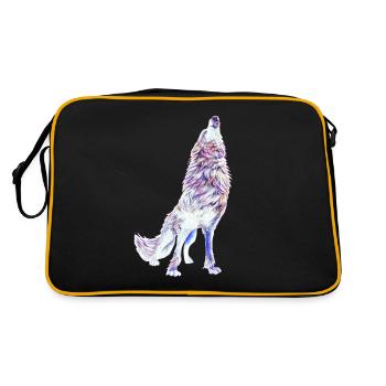 Wolf - Retro Bag - black/gold - Back