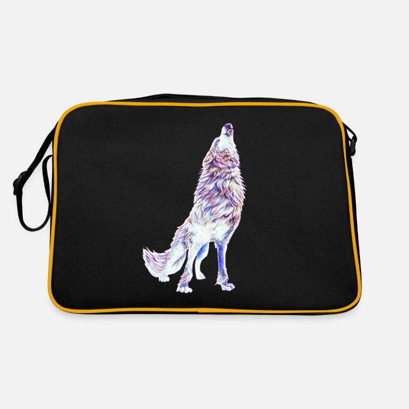 Wolf - Sac Retro - noir/or