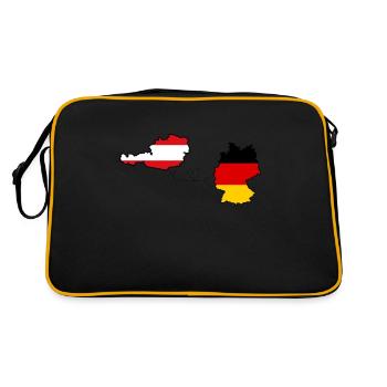 Germany and Austria Pride Love Dual Citizen - Retro Bag - black/gold - Back