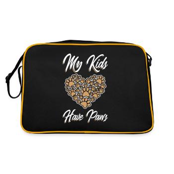 Chien maman chien maman disant - Sac Retro - noir/or - Dos