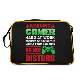 Gamer Gamer Funny DNA - Retro Bag - black/gold - Back