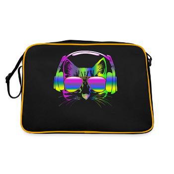 Dj Kitten Headphone - Sac Retro - noir/or - Dos