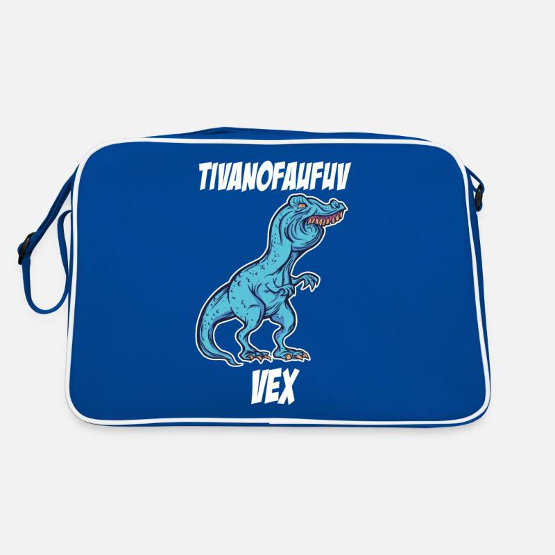 Witziger TRex Überbiss meme Geschenkidee Retro Tasche
