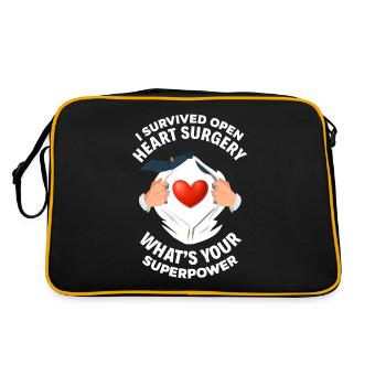 Superpower Bypass Surgery Heart Surgery Heart Surgery - Retro Bag - black/gold - Back
