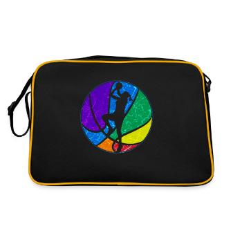 Basket-ball filles - Sac Retro - noir/or - Dos