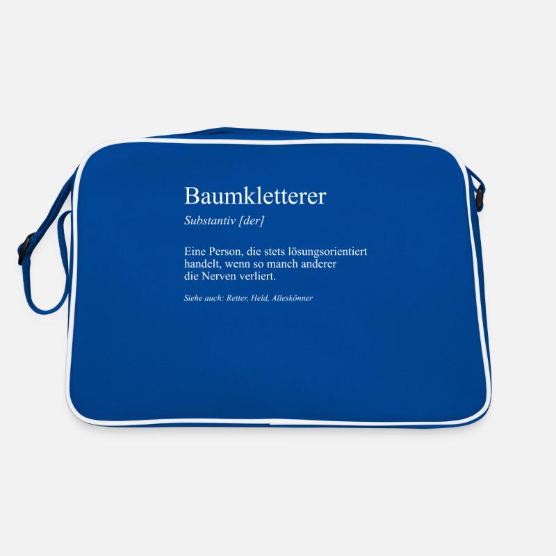 Baumpflege Baumfäller Baumkletterer Geschenkidee Retro Tasche