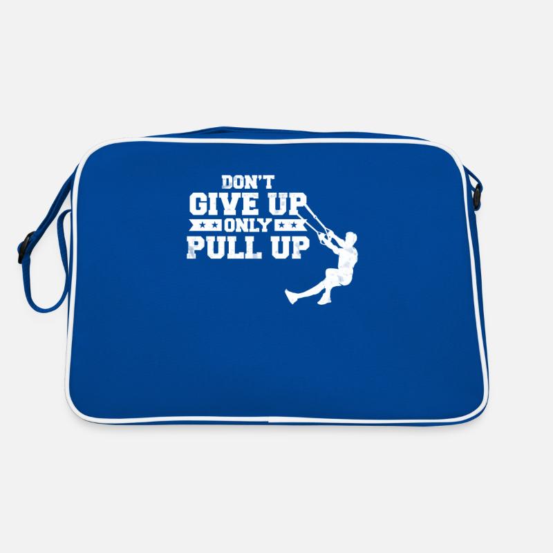 Never Give Up Only Pull up Schlingentrainer Retro Tasche