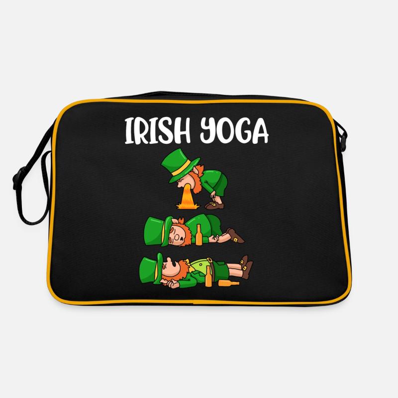 Irish Yoga Meditation Lustig Geschenk Irisch Retro Tasche