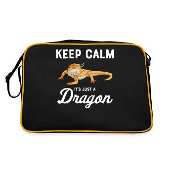 Cadeau de Bartagame Reptil Nabotagame - Sac Retro - noir/or - Dos