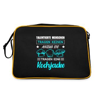 Les personnes talentueuses ne portent pas de costume - Sac Retro - noir/or - Dos