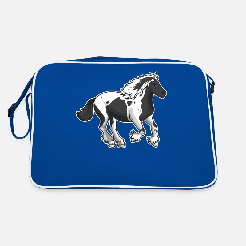 Irish Cob Pferd Geschenkidee Retro Tasche