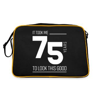 Il m’a fallu 75 ans pour regarder ce bien - 75e Naissance - Sac Retro - noir/or - Dos
