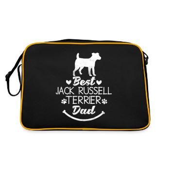 Jack Russel Terrier - Sac Retro - noir/or - Dos