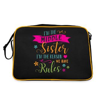 Sister Sisters - Retro Bag - black/gold - Back