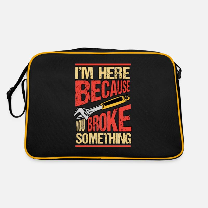 Car Car Mechanic Profession Funny Saying Gift Retro Bag