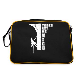 Tree Climber I Arborist Tree Gift for - Retro Bag - black/gold - Back