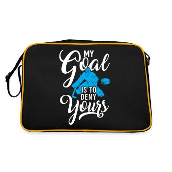 Hockey de hockey bâton de hockey de hockey bâton de hockey de hockey sur glace cadeau - Sac Retro - noir/or - Dos