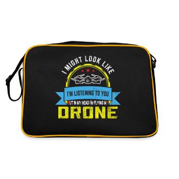 Drones-Pilote Quadrocopter Drone cadeau - Sac Retro - noir/or - Dos