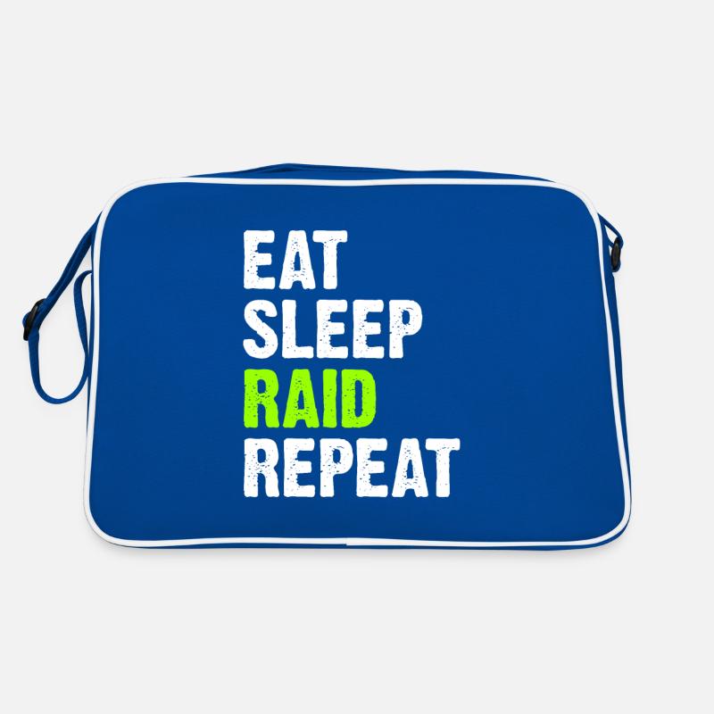 Eat Sleep Raid Repeat Sac Retro