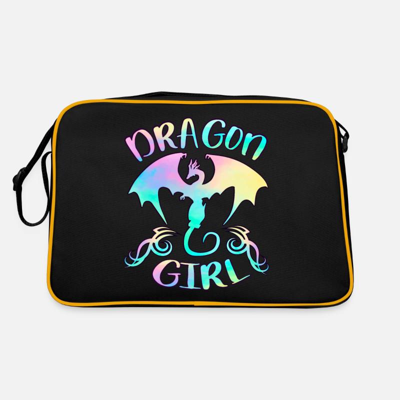 Fille de dragon Sac Retro