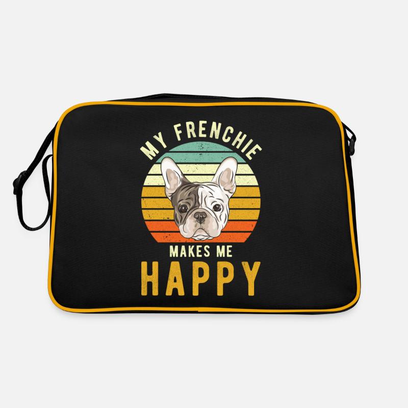 Frenchie Cadeau de bouledogue française Sac Retro