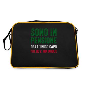 Sono in pensione ora l'unico capo che ho e' mia - Retro Bag - black/gold - Back