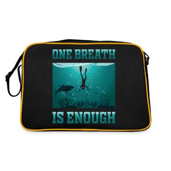Plongeur d’apnée freediving One Breath - Sac Retro - noir/or - Dos