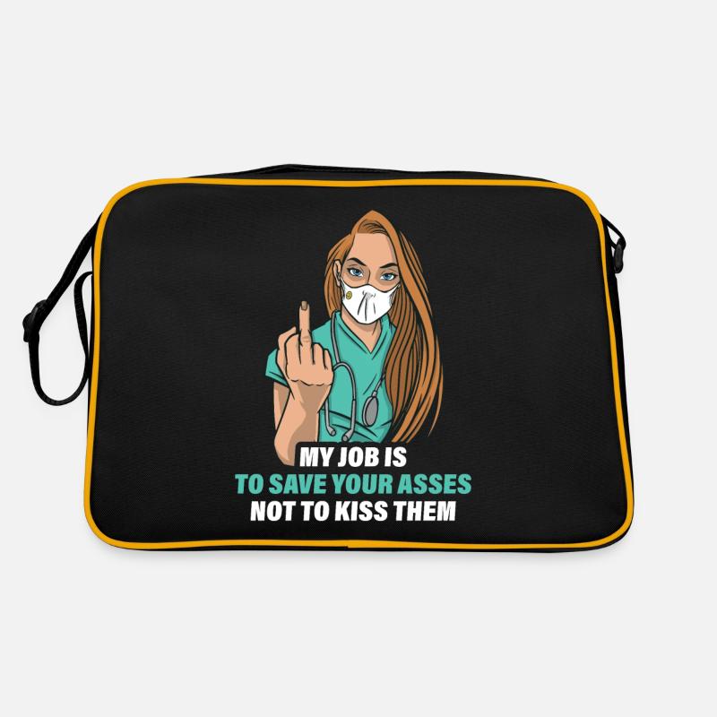 Krankenschwester Krankenhaus Pflegerin Geschenk Retro Tasche