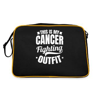 Cadeau de tenue de lutte contre le cancer de la prostate - Sac Retro - noir/or - Dos