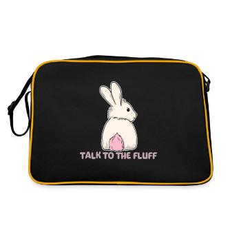 Talk to the Fluff Happy Easter - Retro Bag - black/gold - Back