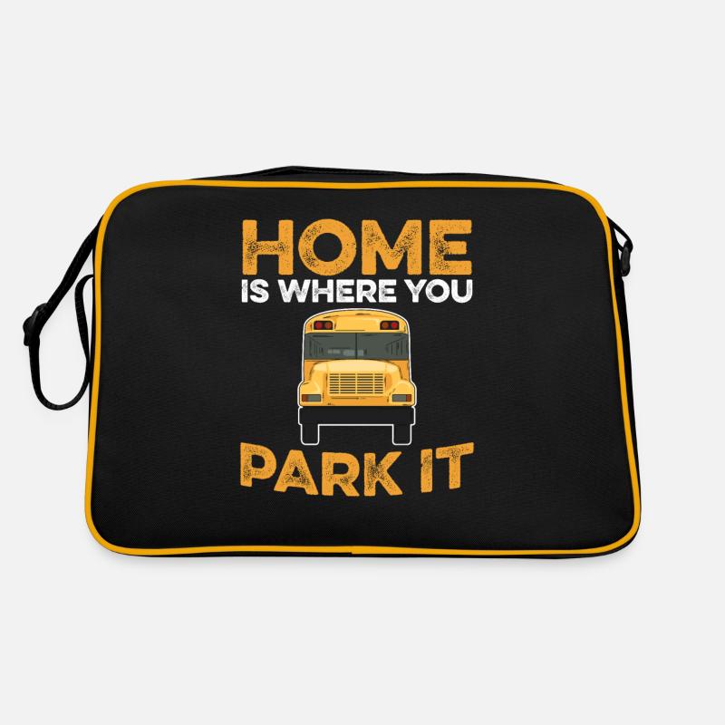 School bus bastler saying for a scoolie owner Retro Bag