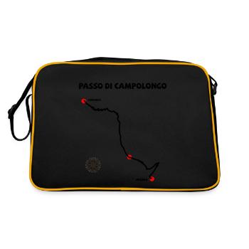 Passo Di Campolongo Haarnadelkurven Italien - Retro Tasche - Schwarz/Gold - Hinten